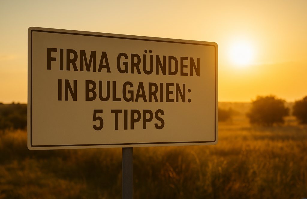 Firma gründen in Bulgarien