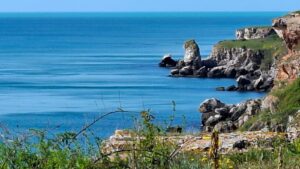 Morgen über den Klippen der nördlichen Schwarzmeerküste, Kamen Brjag Bulgarien
